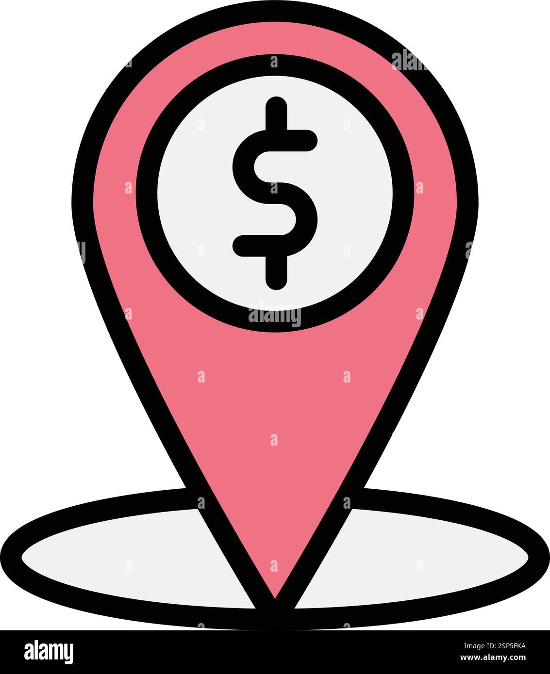 Atm location Vector Icon Design Illustration Stock Vector