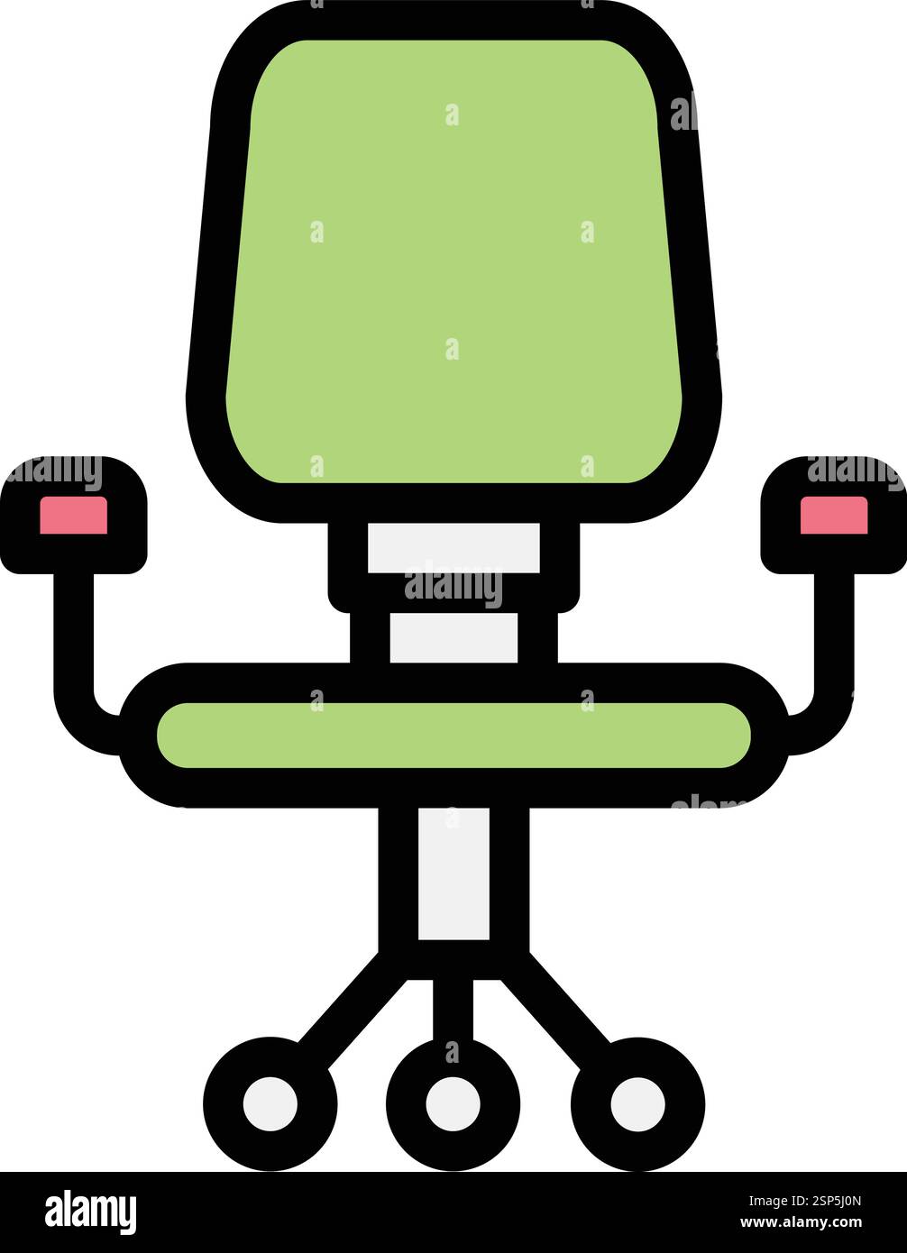 Desk chair Vector Icon Design Illustration Stock Vector