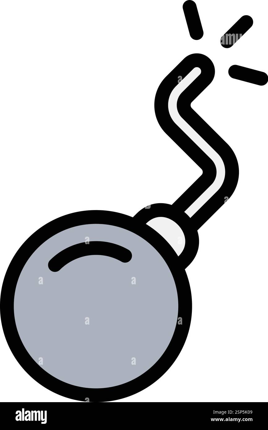 Bomb Vector Icon Design Illustration Stock Vector Image & Art - Alamy