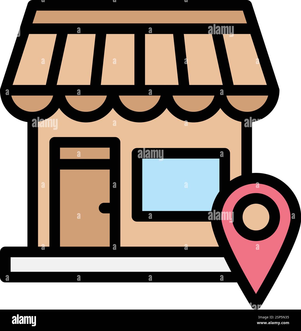 Store location Vector Icon Design Illustration Stock Vector