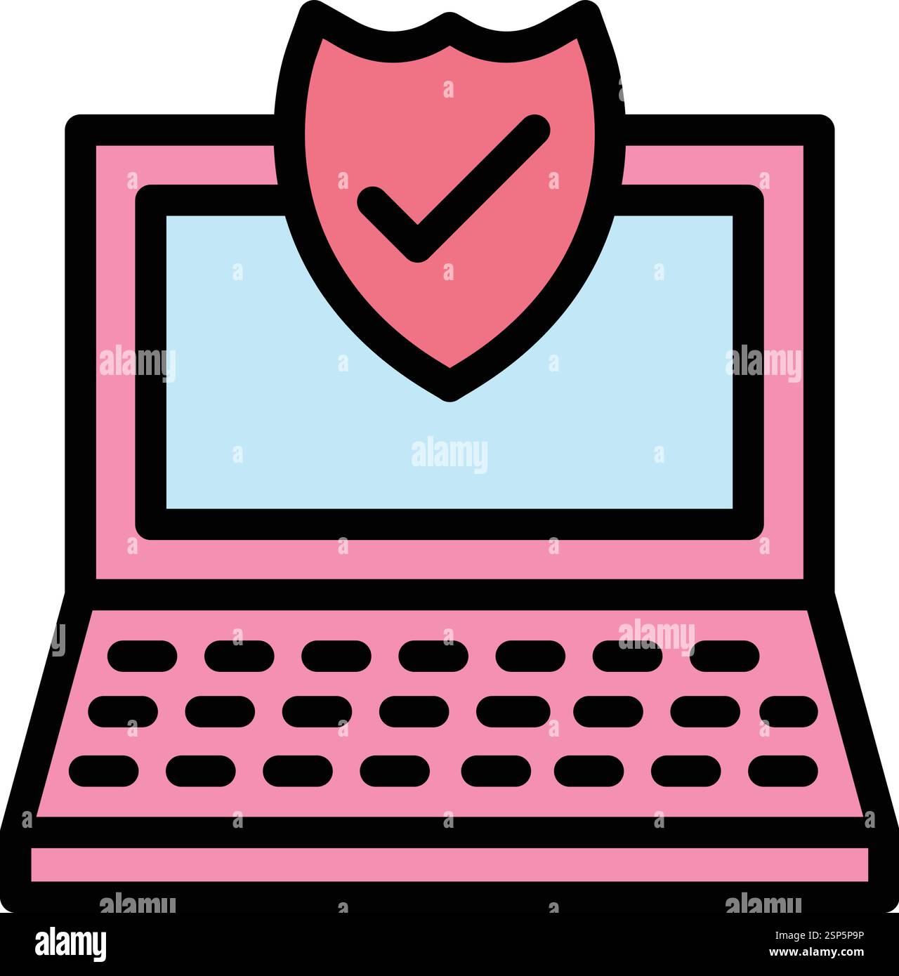 Laptop Vector Icon Design Illustration Stock Vector