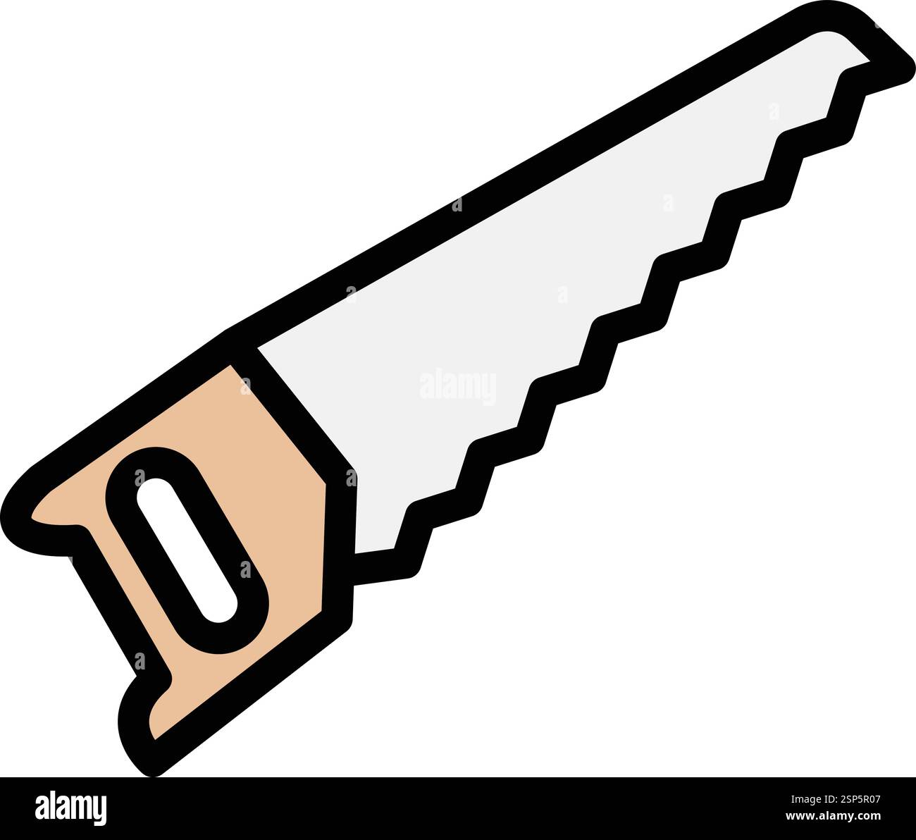 Saw Vector Icon Design Illustration Stock Vector