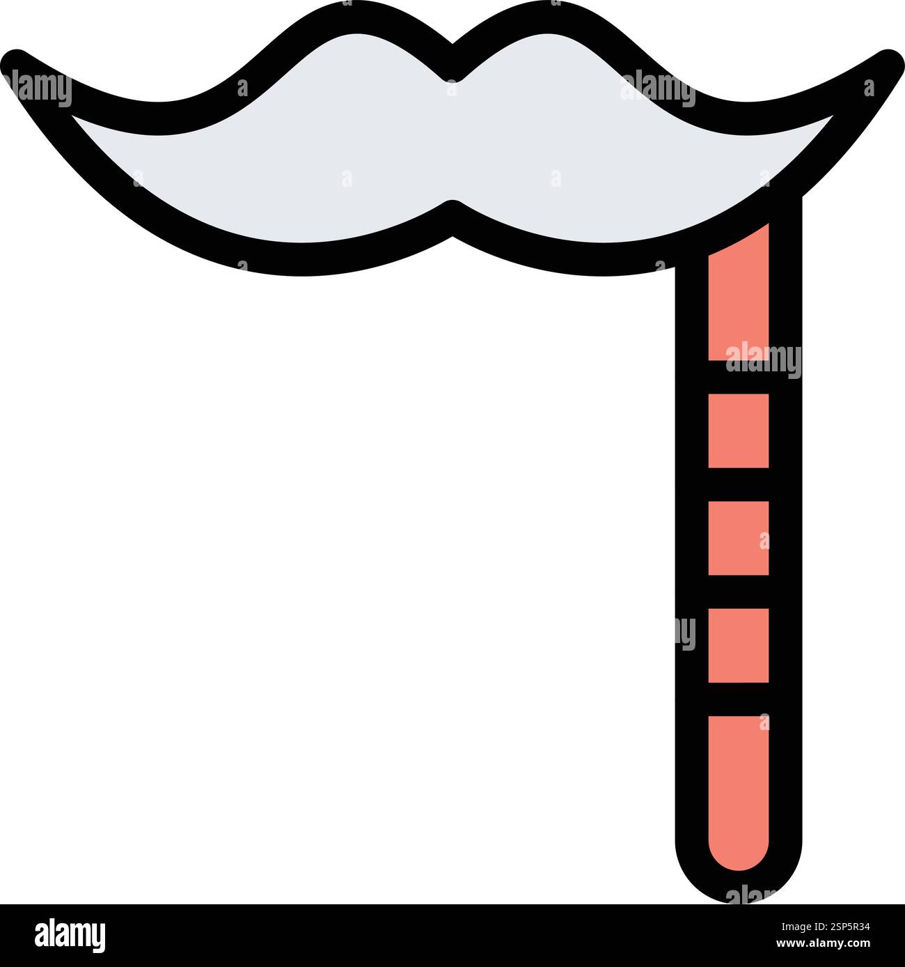 Mustache Vector Icon Design Illustration Stock Vector