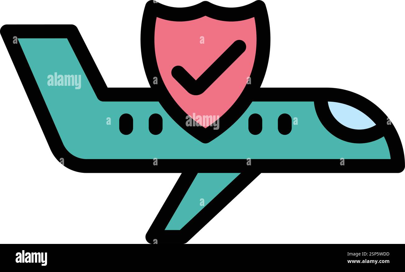 Safe flight Vector Icon Design Illustration Stock Vector