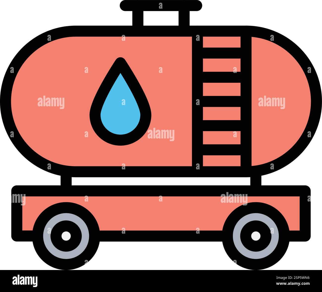 Oil tank Vector Icon Design Illustration Stock Vector