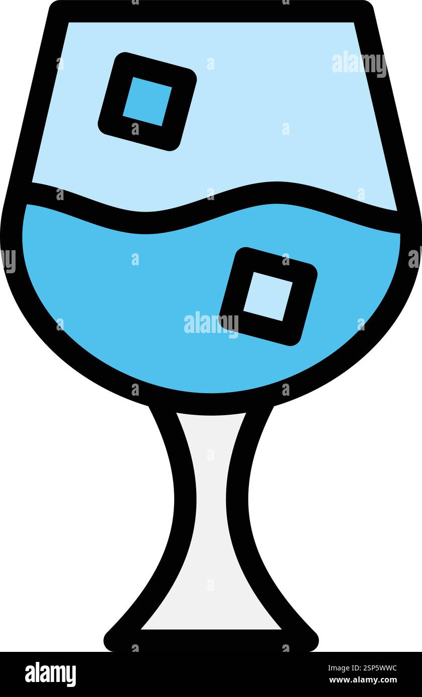Wine Glass Vector Icon Design Illustration Stock Vector