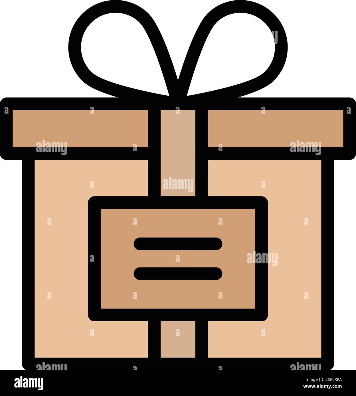 Gift Box Vector Icon Design Illustration Stock Vector