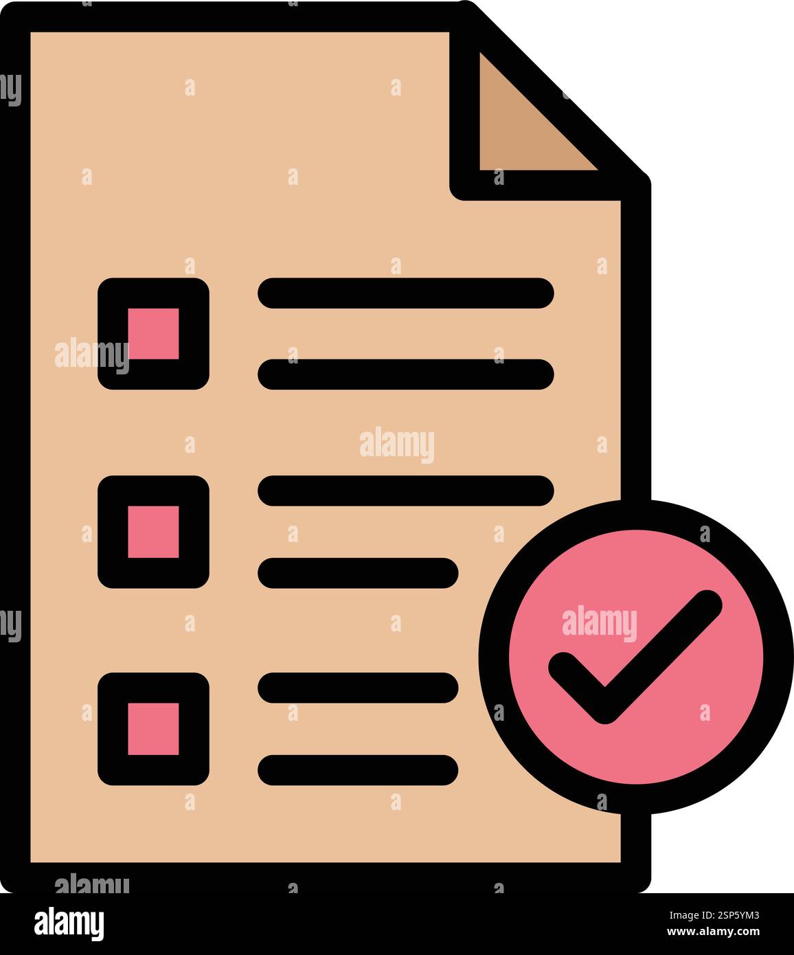 Document Vector Icon Design Illustration Stock Vector