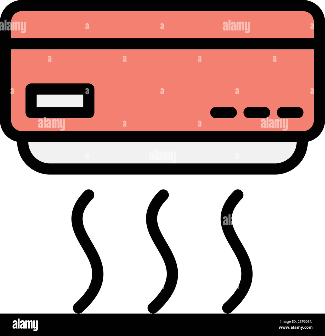 Air conditioner Vector Icon Design Illustration Stock Vector