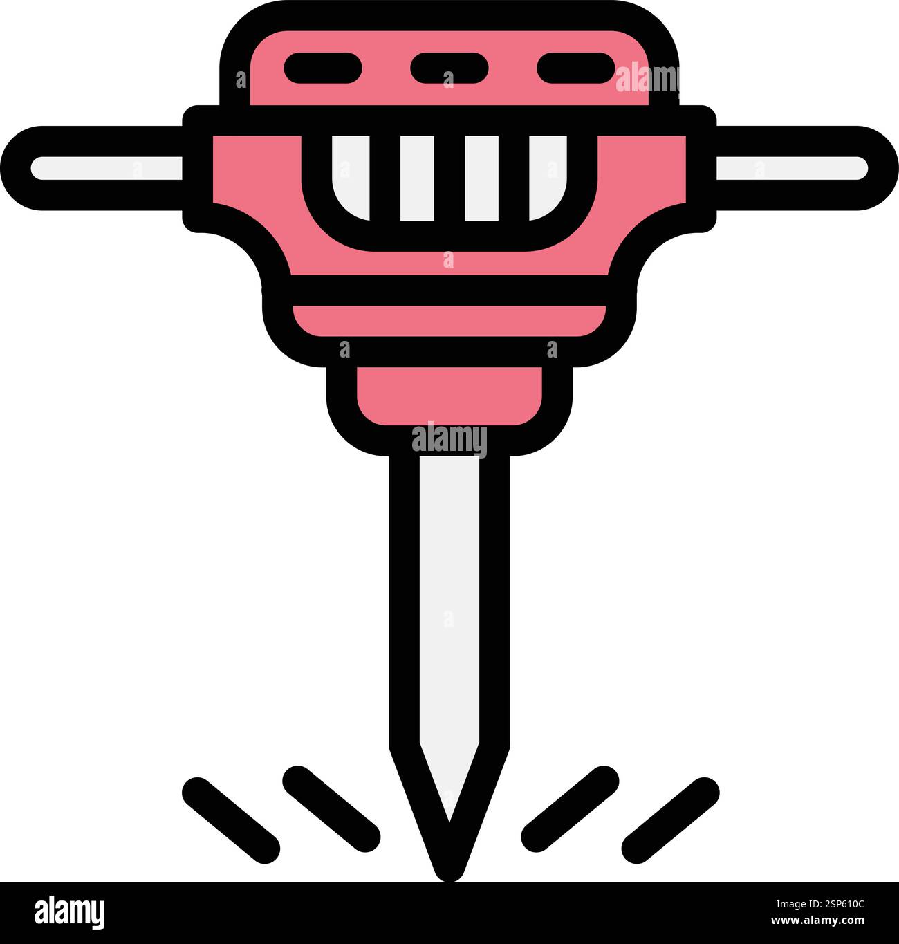 Drilling Vector Icon Design Illustration Stock Vector