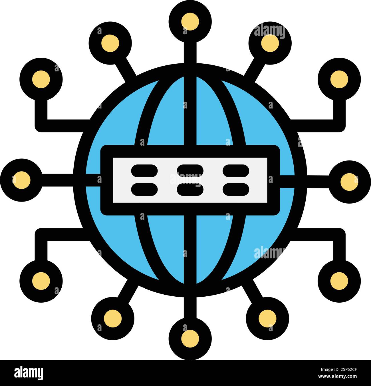 Domain Vector Icon Design Illustration Stock Vector