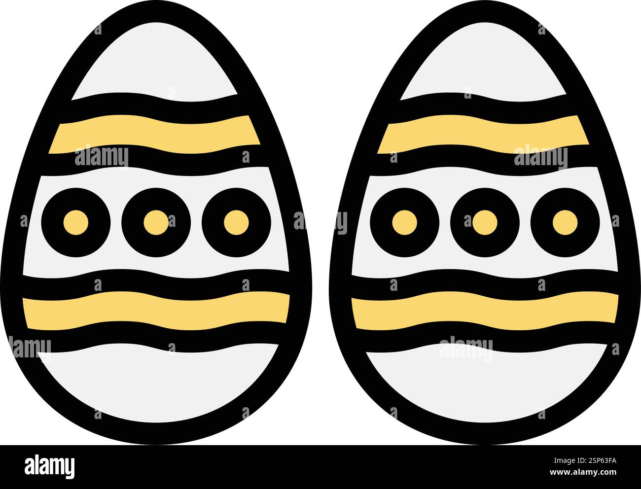 Easter egg Vector Icon Design Illustration Stock Vector