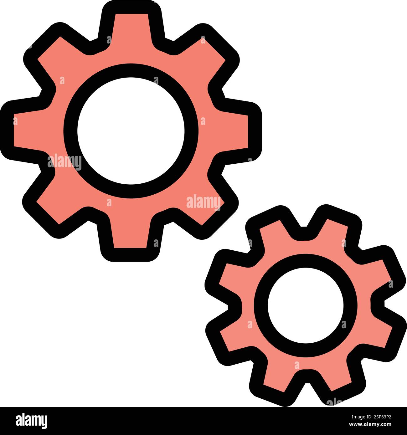 Setting line filled icon Stock Vector Images - Alamy