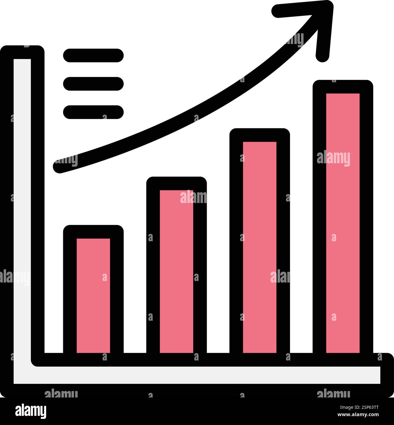 Minimal diagram growth arrow Cut Out Stock Images Pictures Alamy
