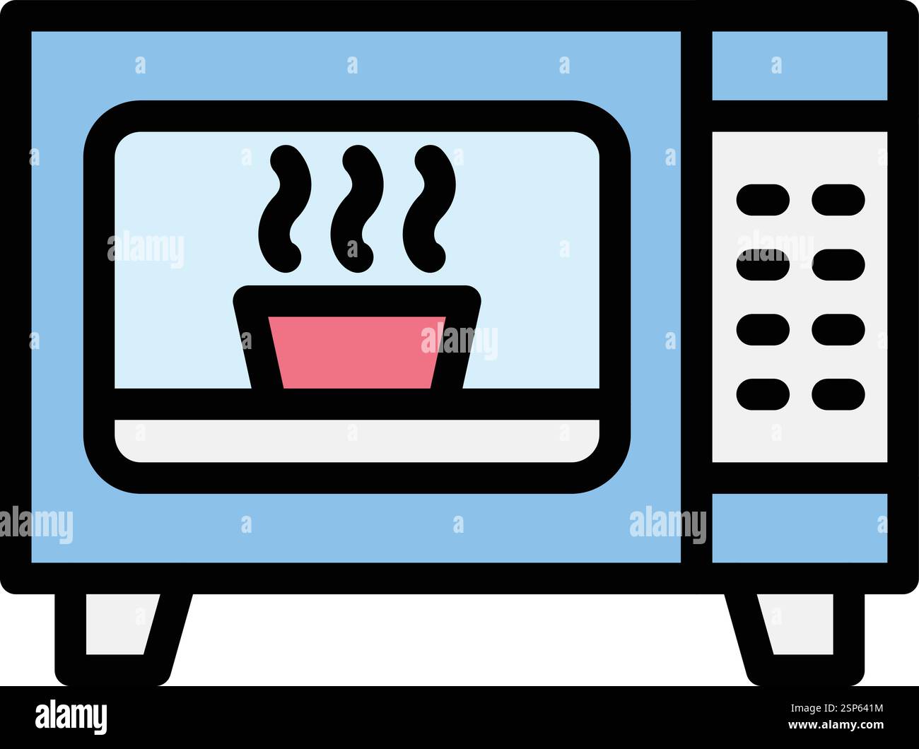 Microwave Vector Icon Design Illustration Stock Vector