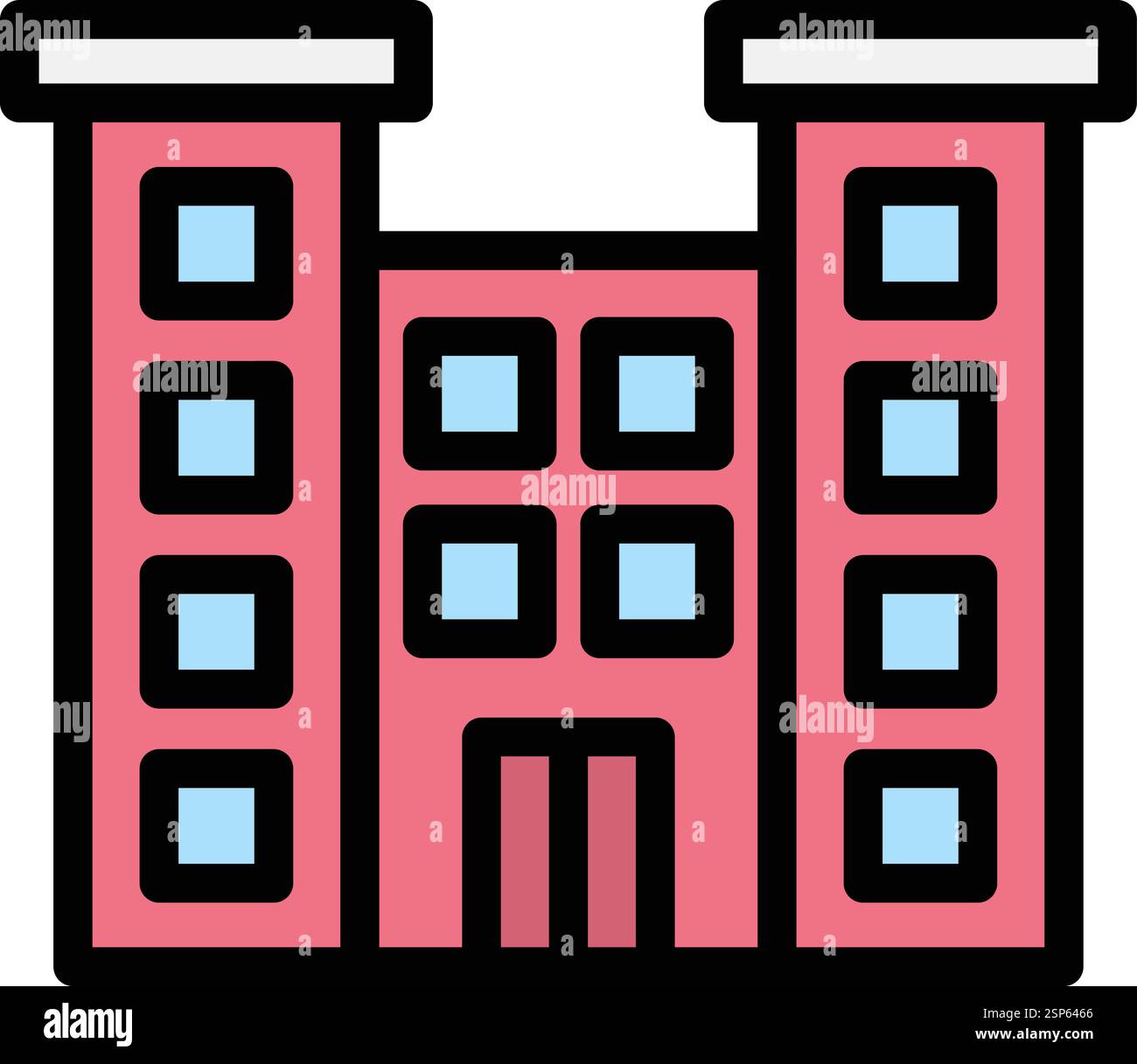 Building Vector Icon Design Illustration Stock Vector