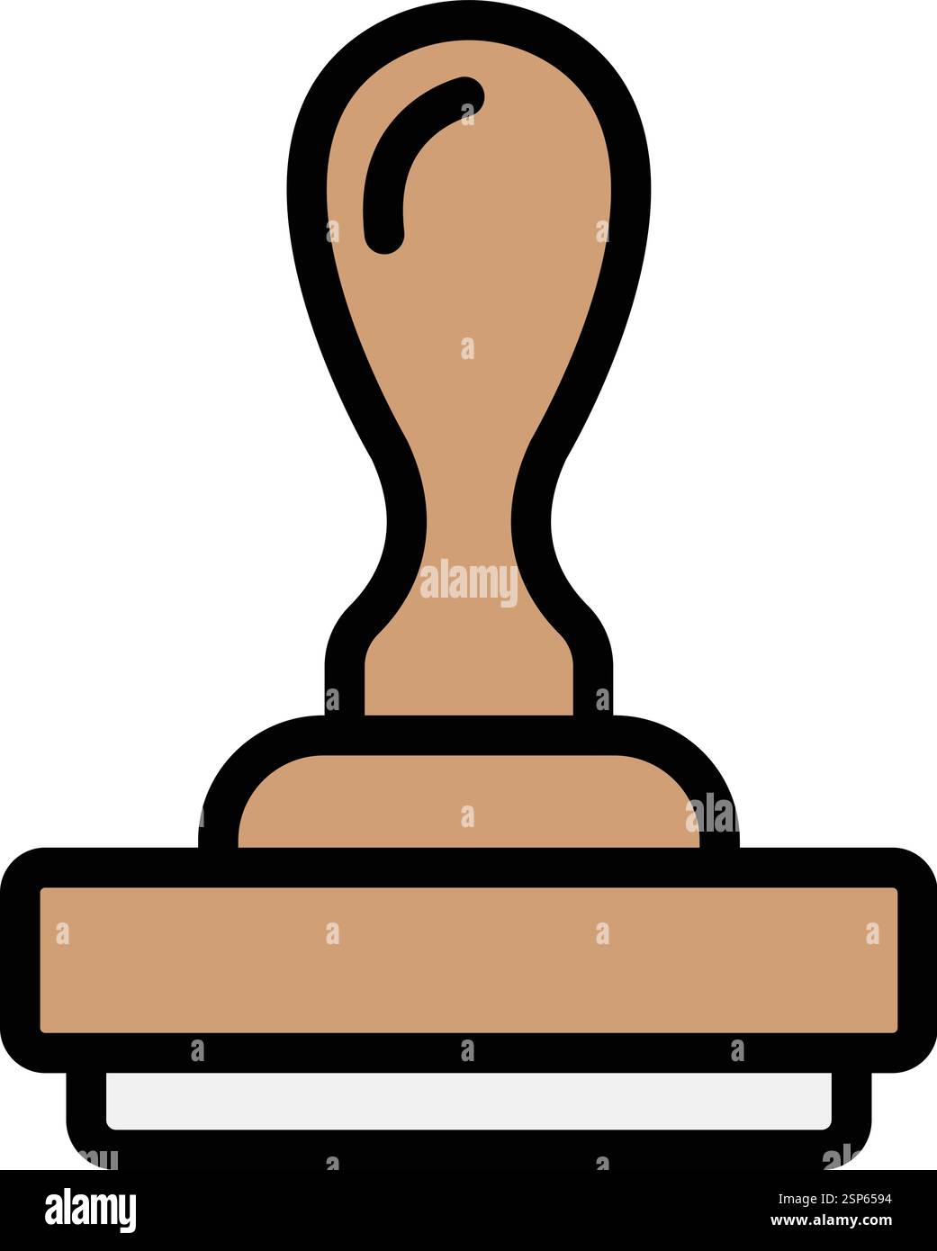 Rubber stamp Vector Icon Design Illustration Stock Vector