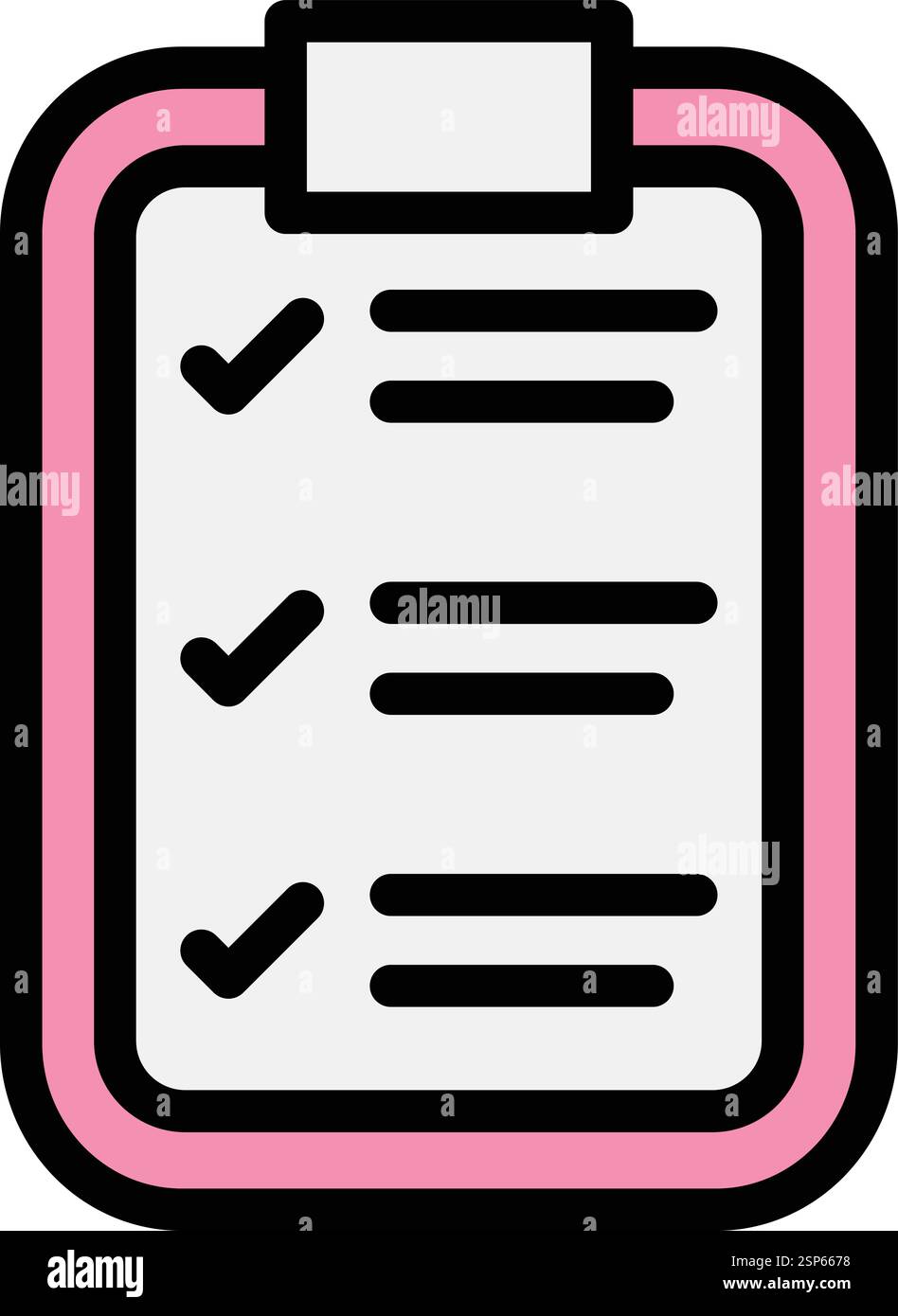 List Vector Icon Design Illustration Stock Vector
