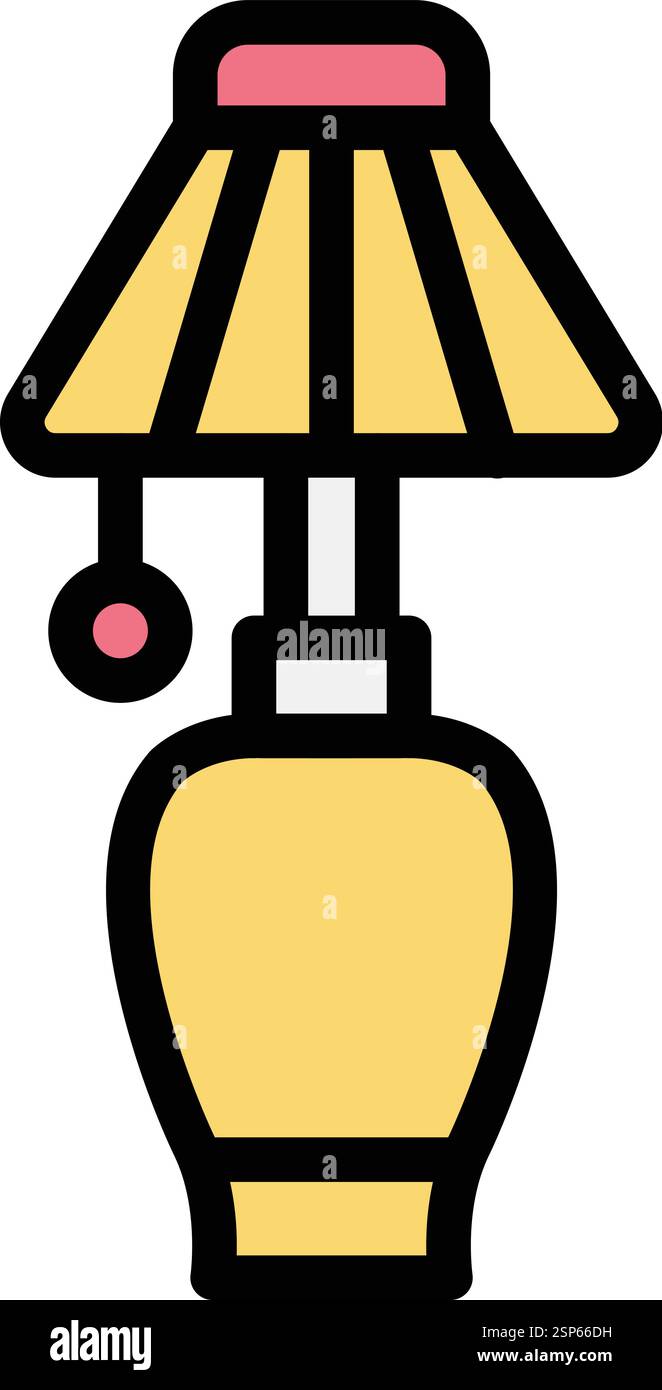 Table lamp Vector Icon Design Illustration Stock Vector