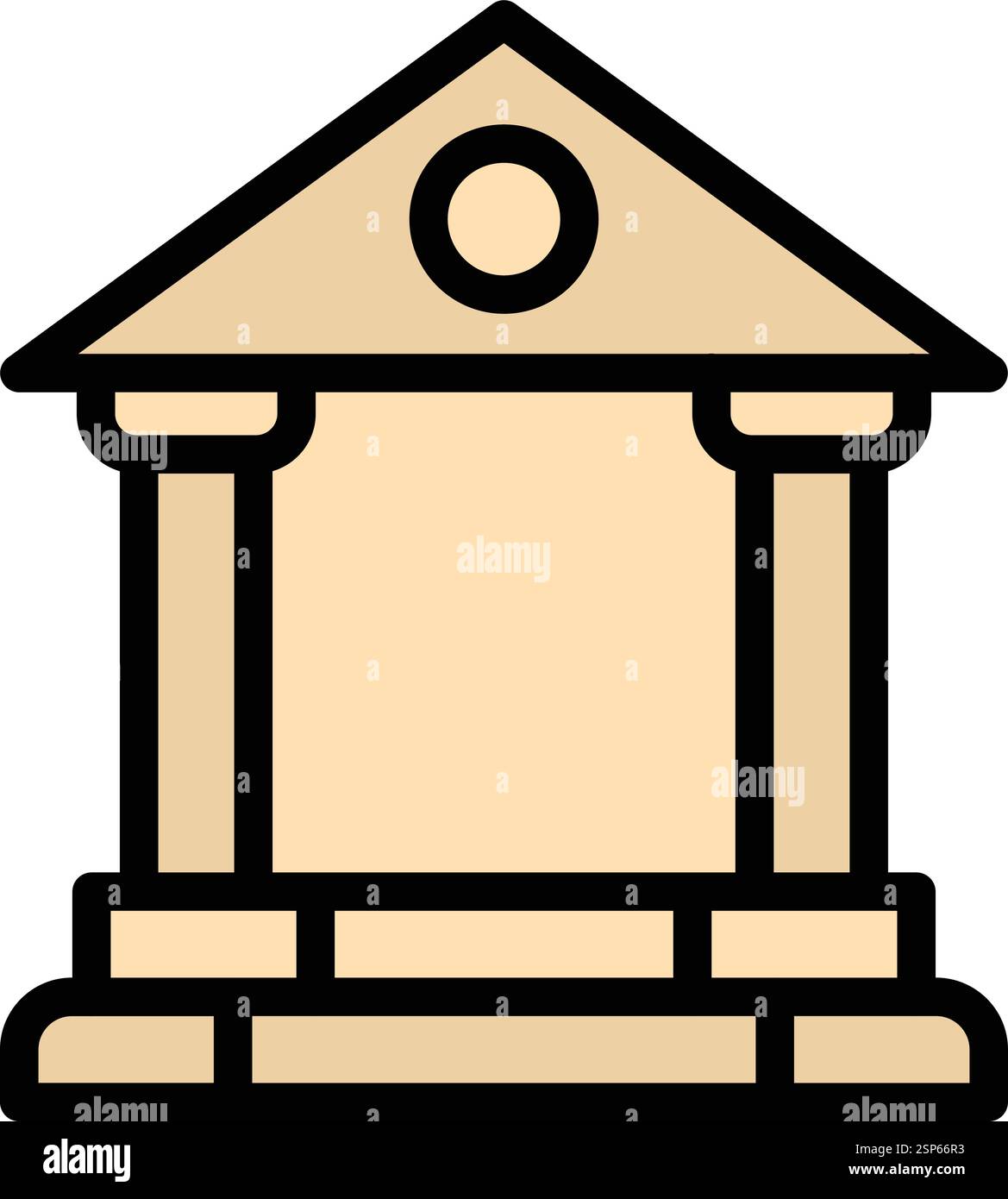 Bank Vector Icon Design Illustration Stock Vector
