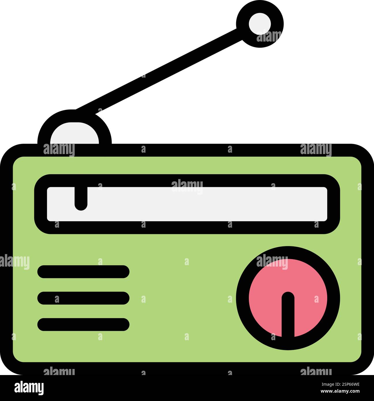 Radio Vector Icon Design Illustration Stock Vector Image & Art - Alamy