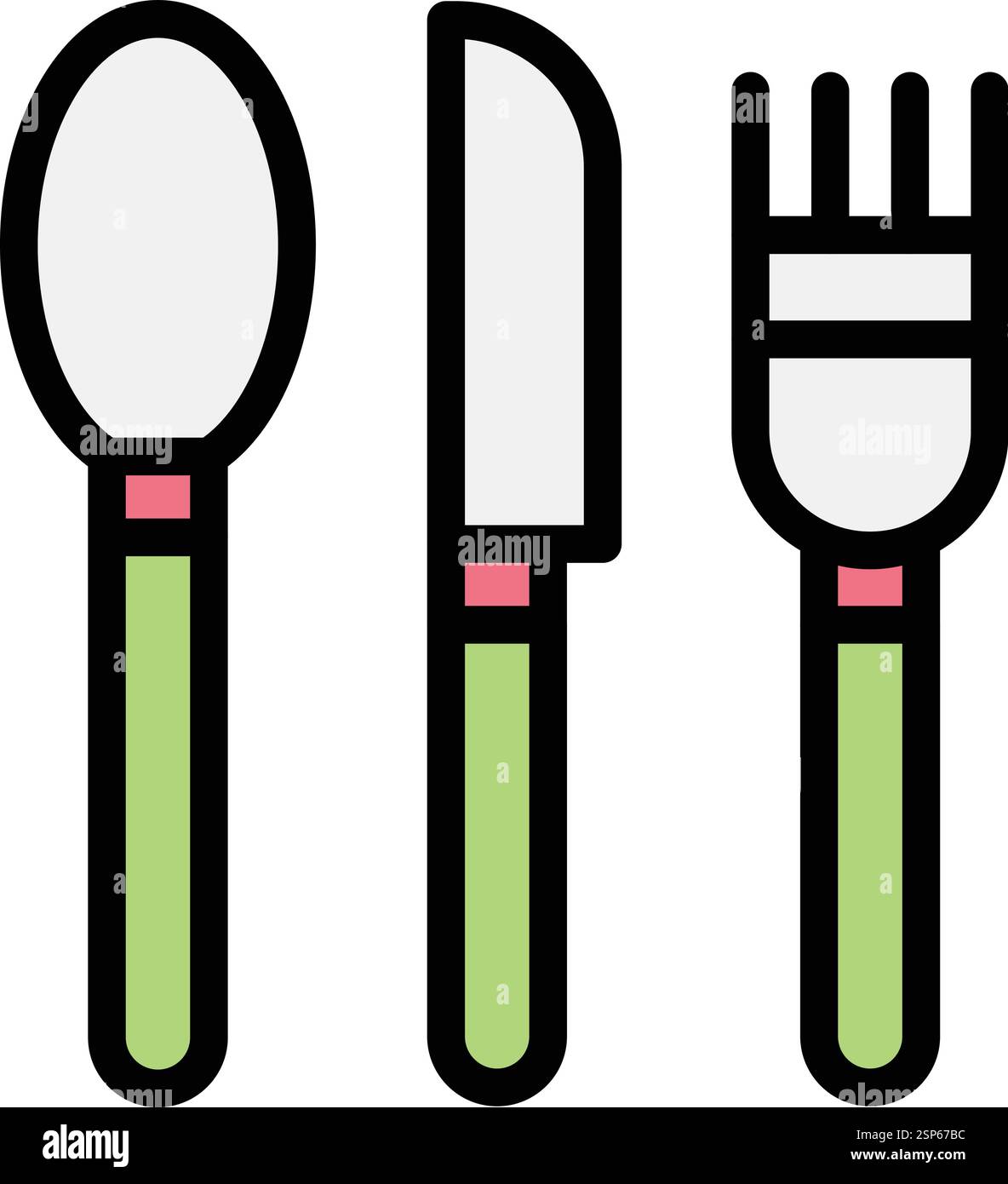 Cutlery Vector Icon Design Illustration Stock Vector