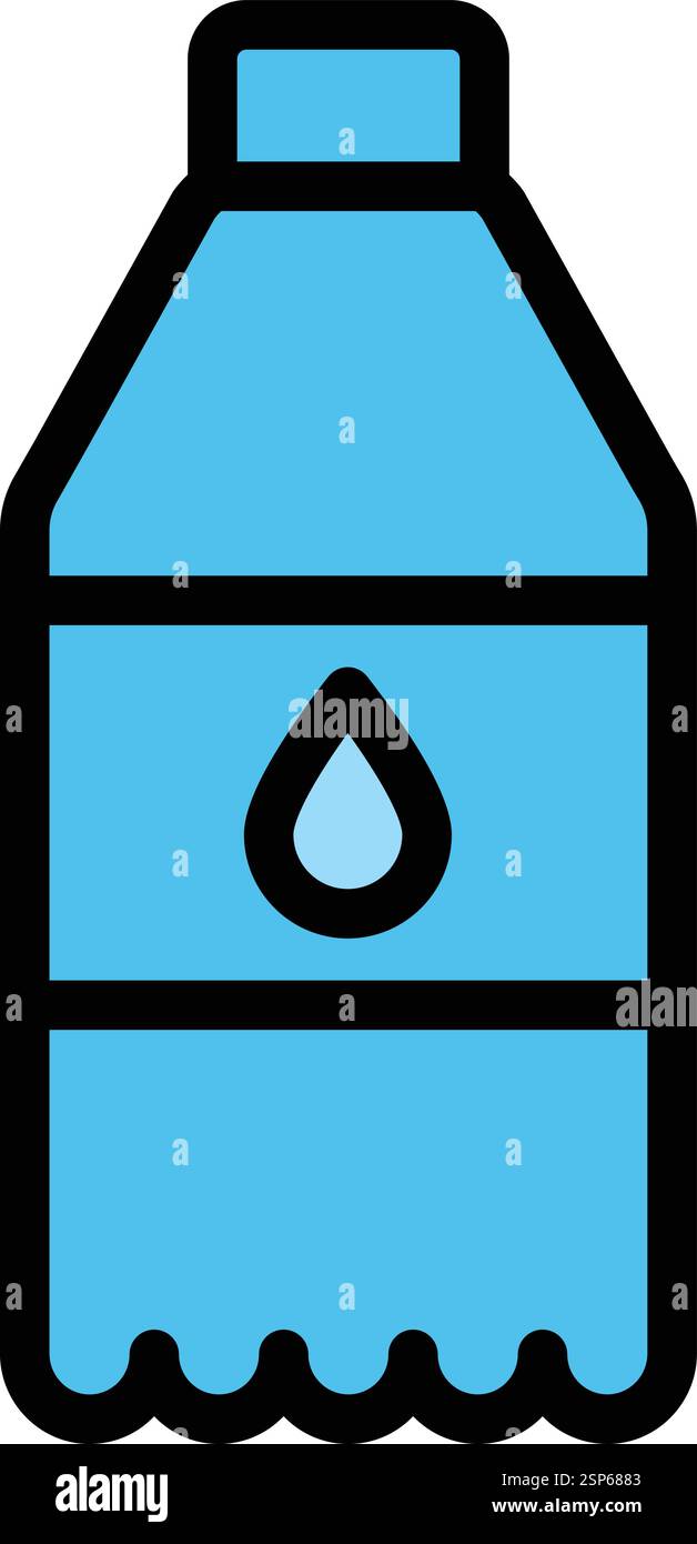 Water bottle Vector Icon Design Illustration Stock Vector