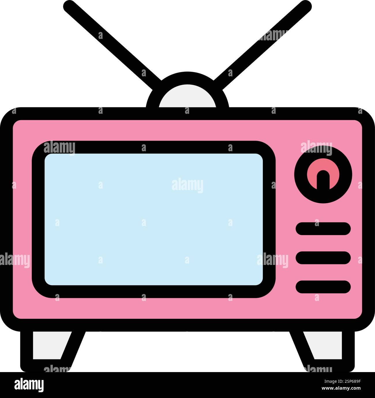 Tv Vector Icon Design Illustration Stock Vector