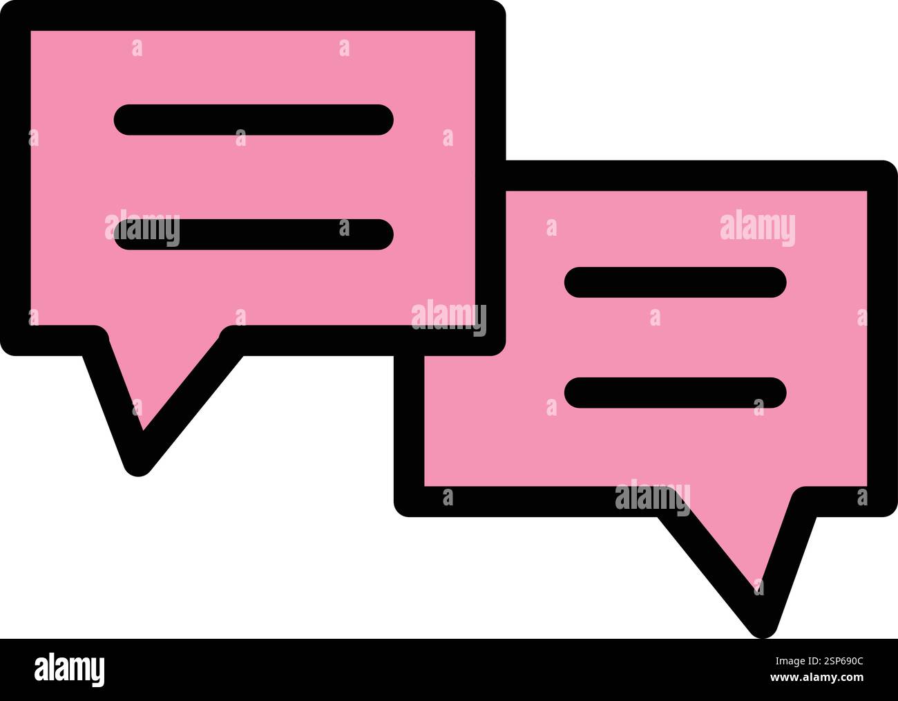 Chat Vector Icon Design Illustration Stock Vector
