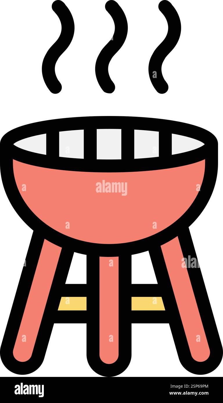 Barbecue Vector Icon Design Illustration Stock Vector