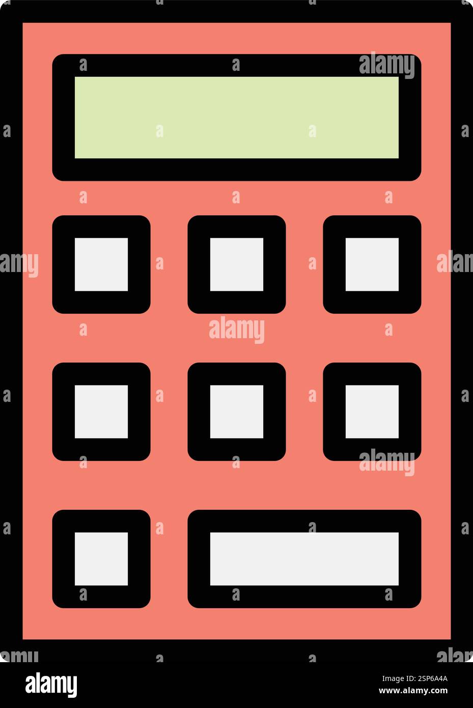 Calculator Vector Icon Design Illustration Stock Vector