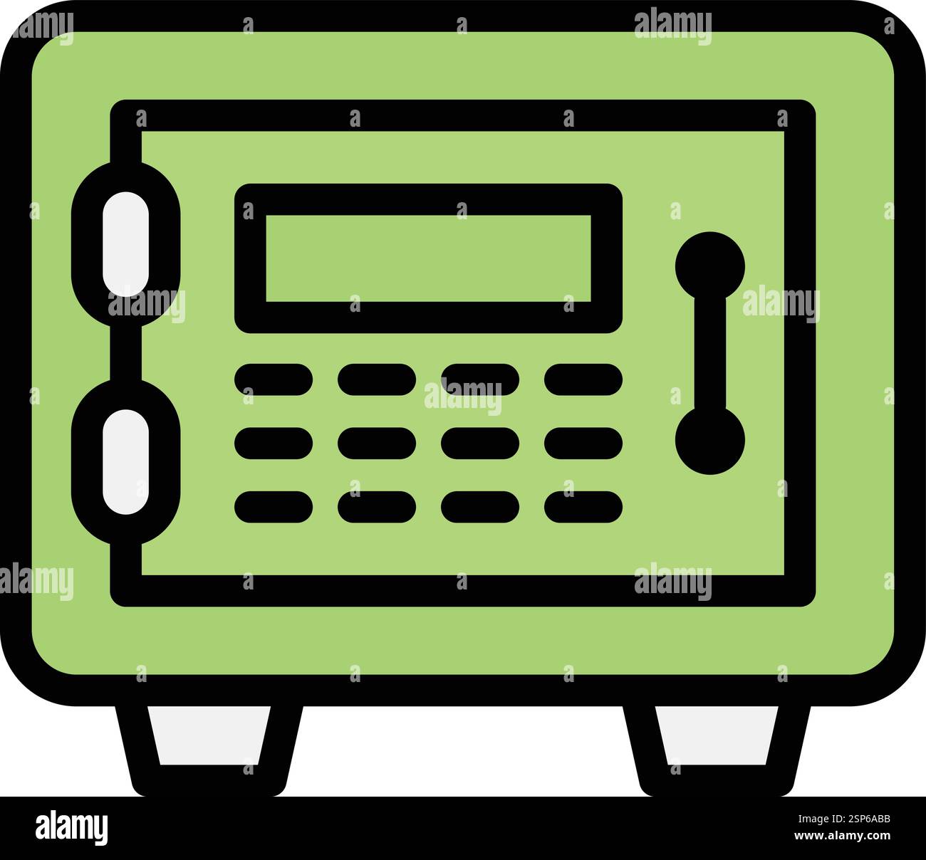 Safe box Vector Icon Design Illustration Stock Vector