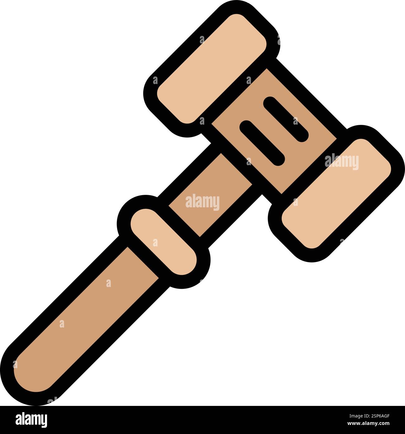 Gavel Vector Icon Design Illustration Stock Vector