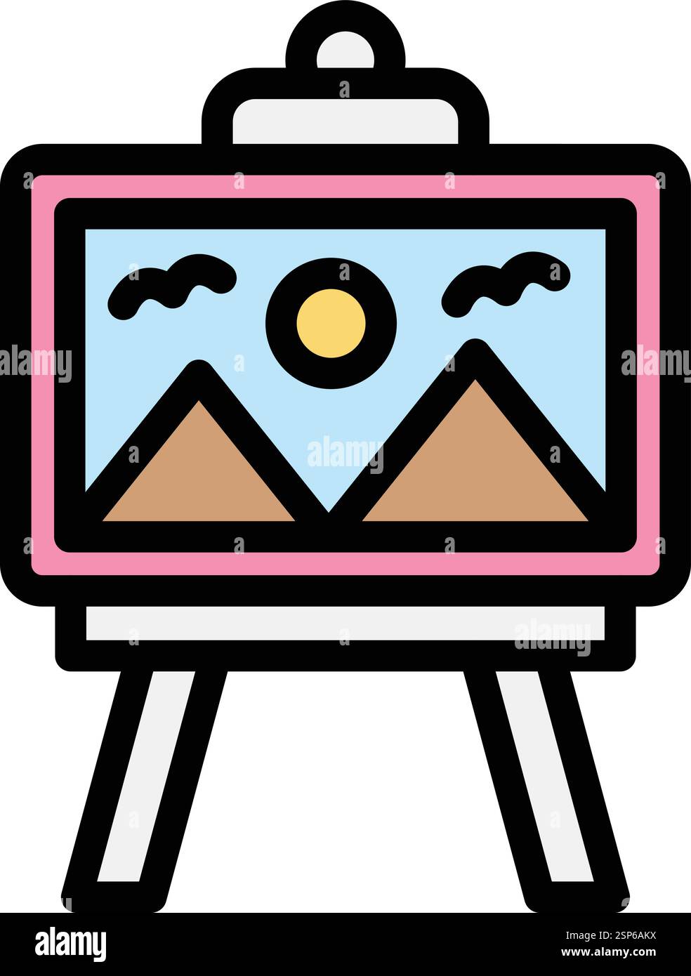 Painting Vector Icon Design Illustration Stock Vector