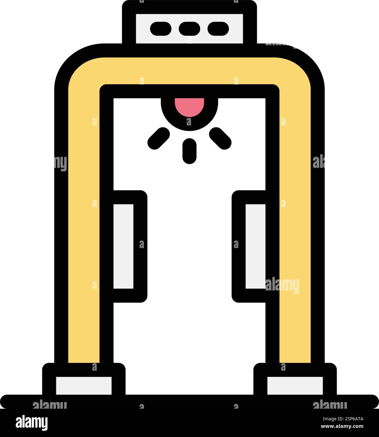 Metal detector Vector Icon Design Illustration Stock Vector