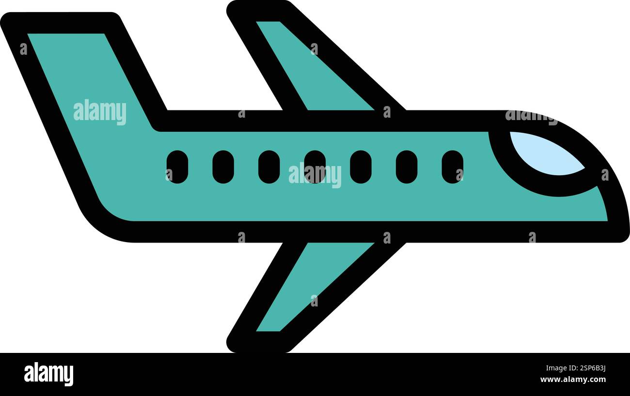 Airplane Vector Icon Design Illustration Stock Vector