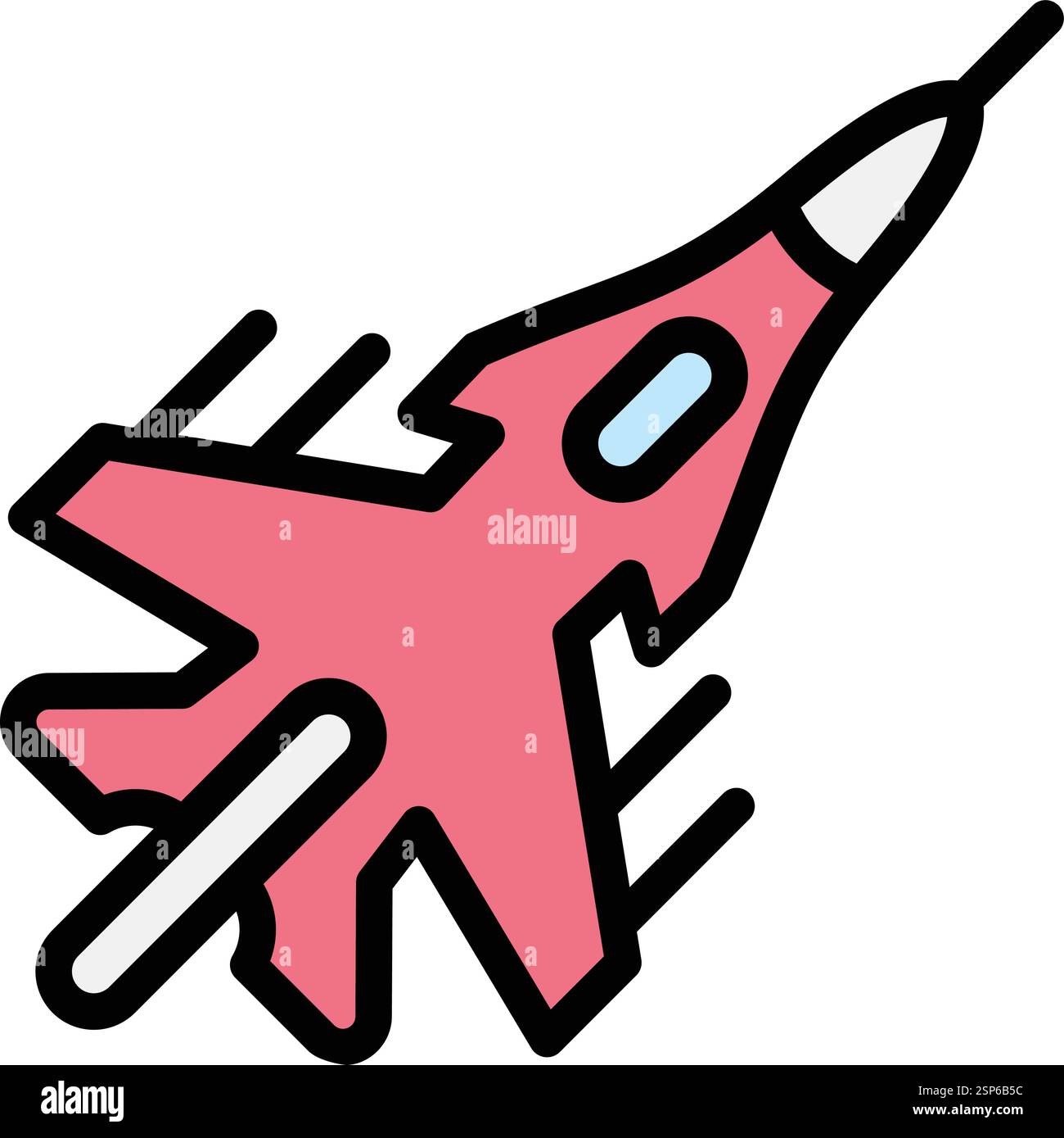 Jet Vector Icon Design Illustration Stock Vector