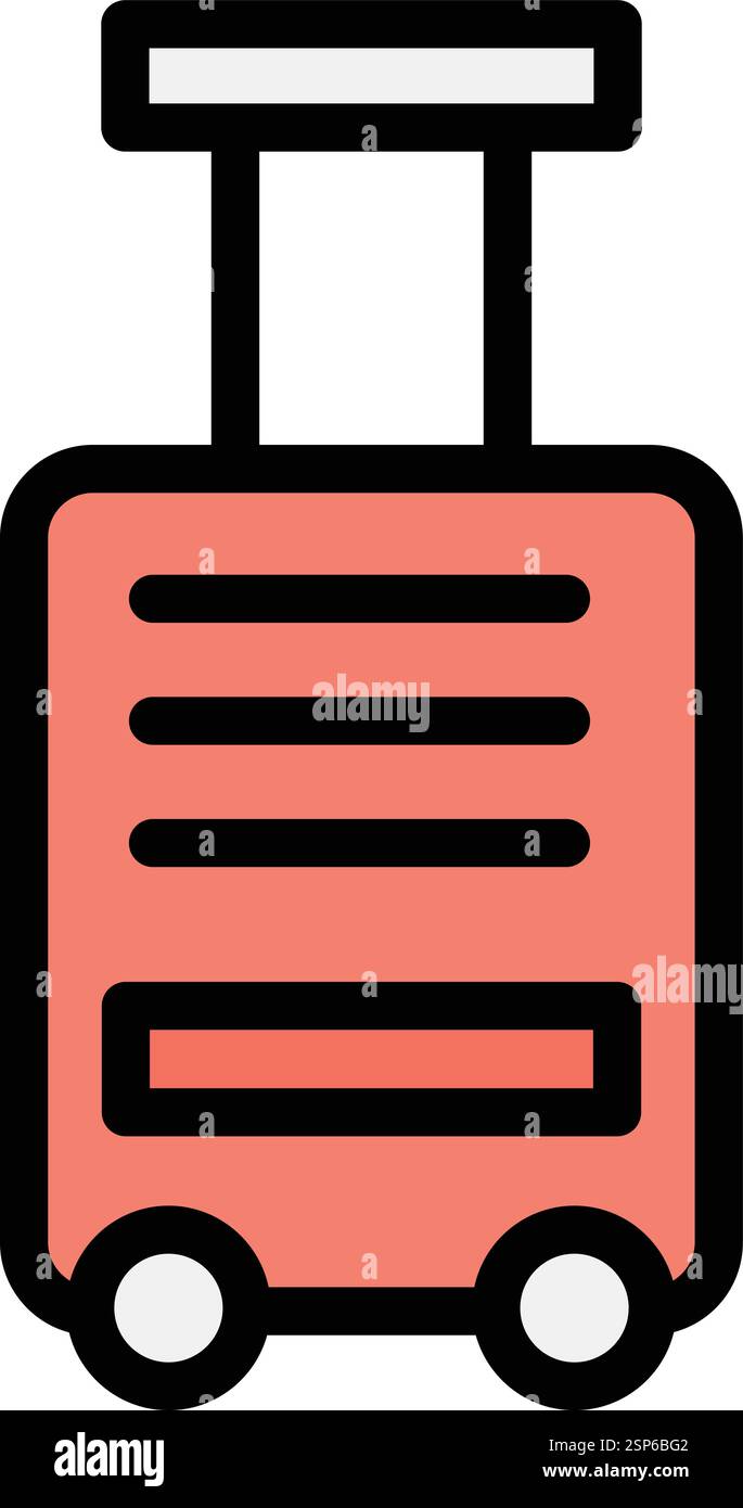 Luggage Vector Icon Design Illustration Stock Vector