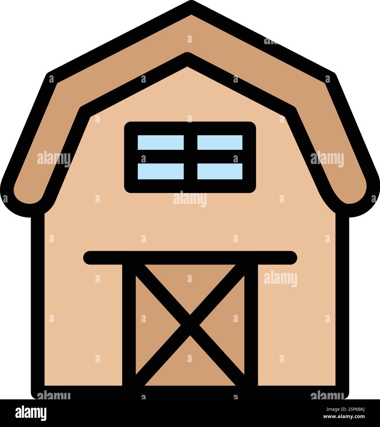 Barn Vector Icon Design Illustration Stock Vector