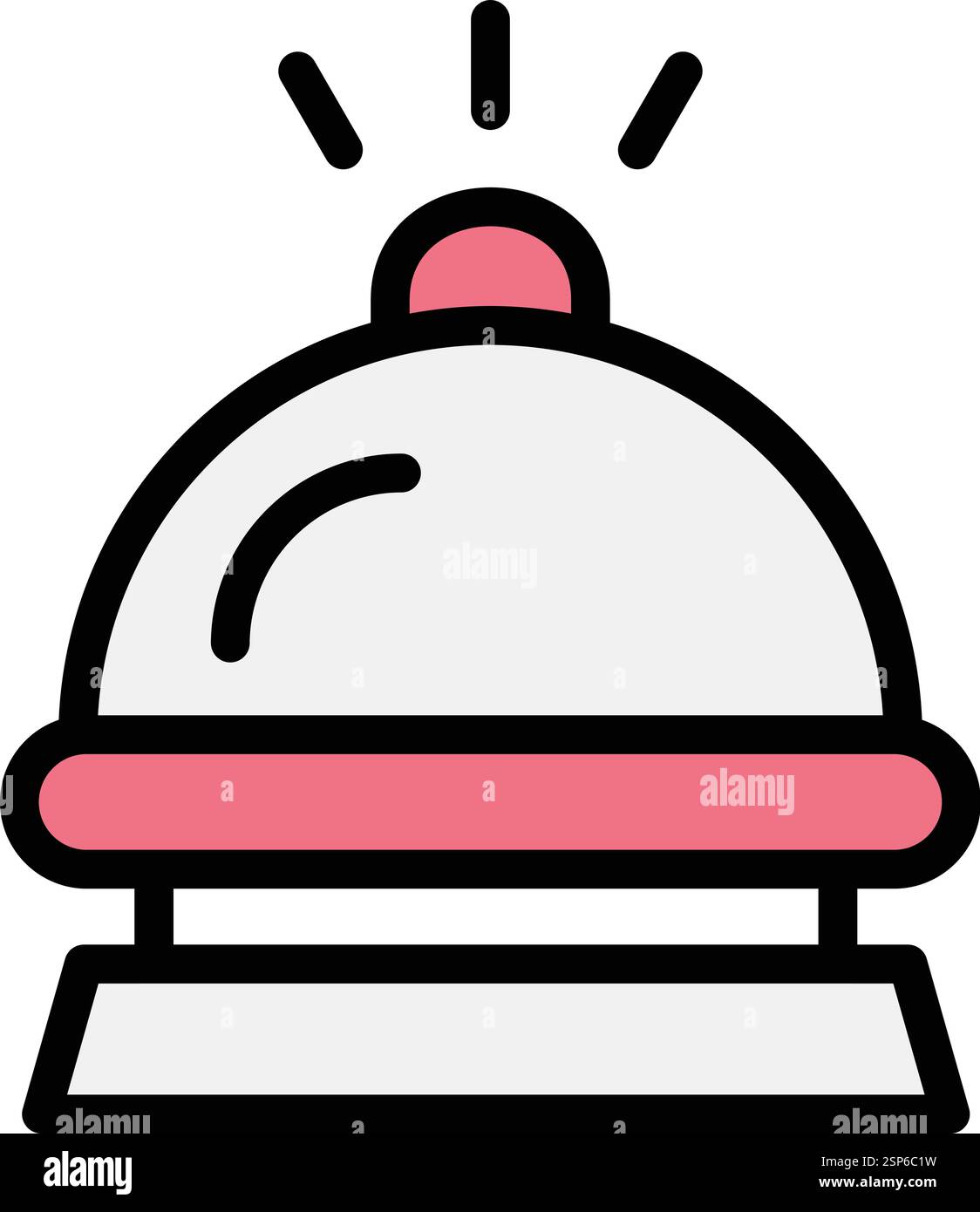 Hotel bell Vector Icon Design Illustration Stock Vector