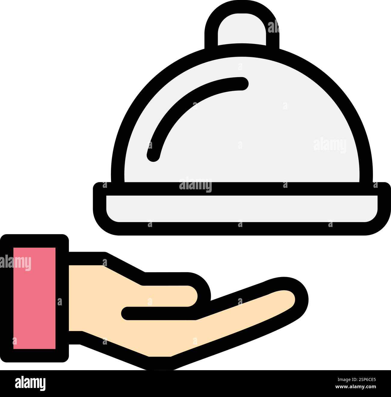 Room service Vector Icon Design Illustration Stock Vector