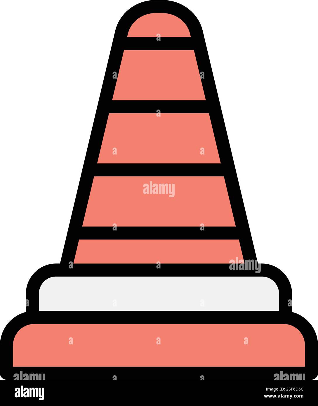 Traffic cone Vector Icon Design Illustration Stock Vector