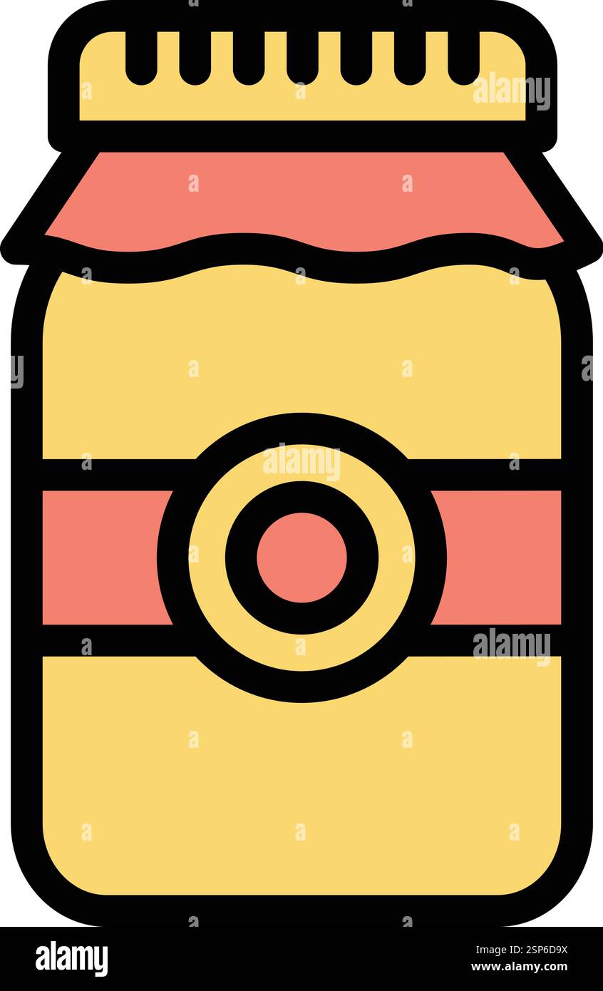 Plastic jar Vector Icon Design Illustration Stock Vector