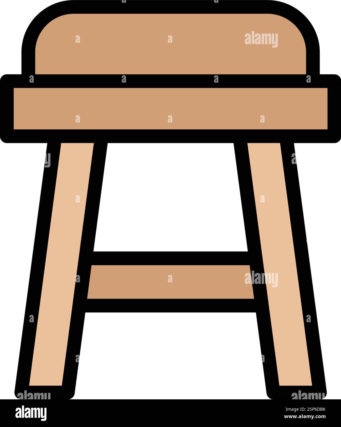 Stool Vector Icon Design Illustration Stock Vector