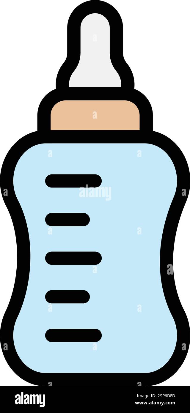 Baby bottle Vector Icon Design Illustration Stock Vector Image & Art ...