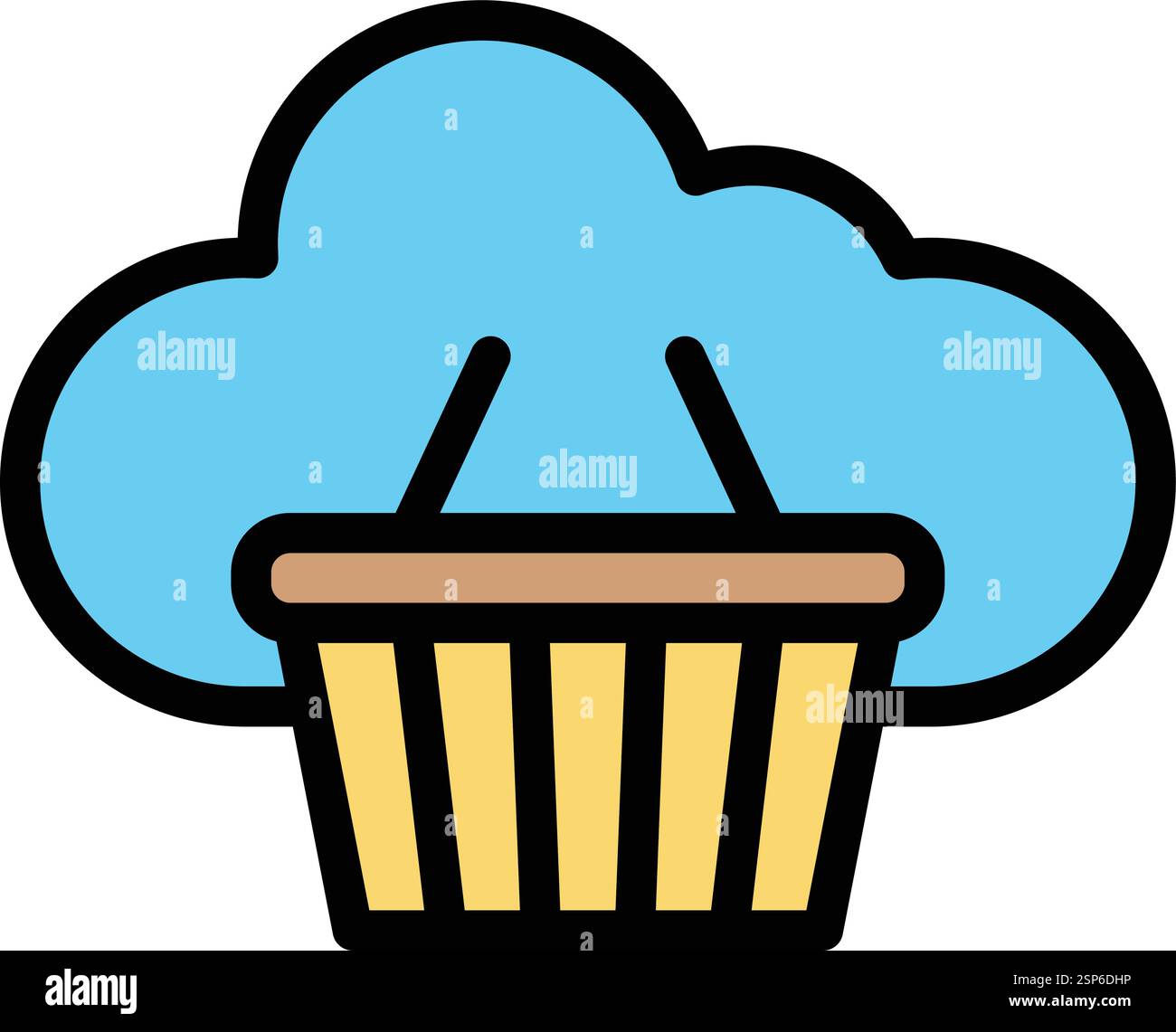 Basket Vector Icon Design Illustration Stock Vector