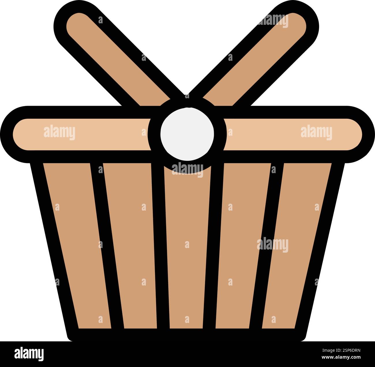 Shopping basket Vector Icon Design Illustration Stock Vector