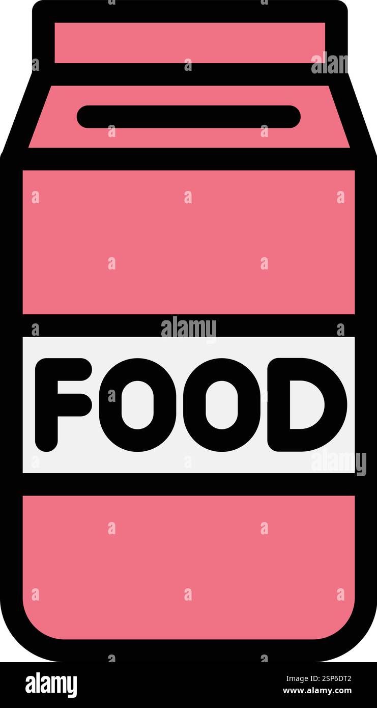Food package Vector Icon Design Illustration Stock Vector