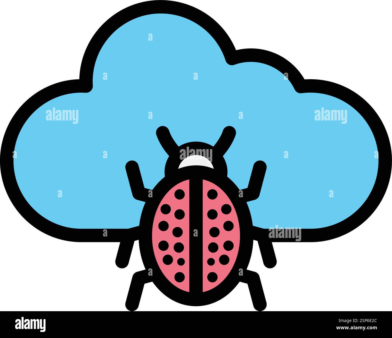 Virus Vector Icon Design Illustration Stock Vector
