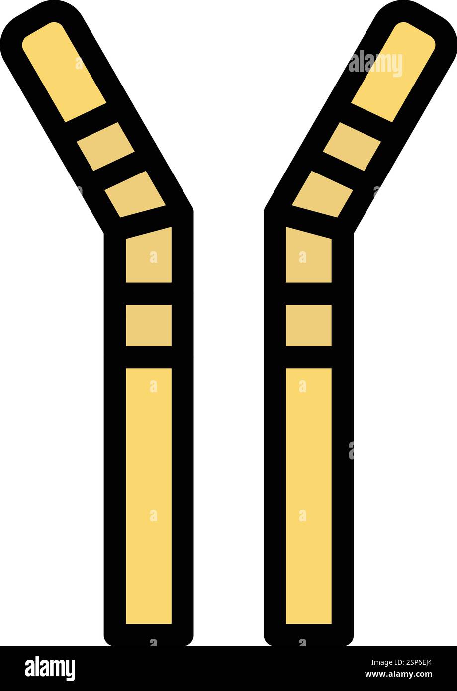 Straws Vector Icon Design Illustration Stock Vector